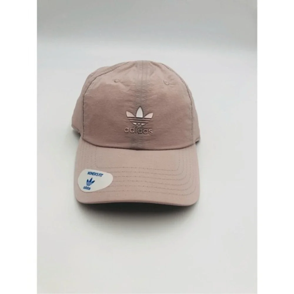 Adidas Originals Womens Baseball Cap Pink Mauve Nylon Trefoil Hat‎ LP6629 OSFW